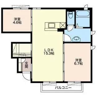 マメゾン A【1階】の間取り