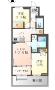 宇津木町アパート【1階】の間取り