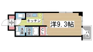 サンビレッジ布引【7階】の間取り