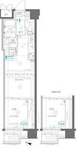 AELL横浜吉野町【5階】の間取り