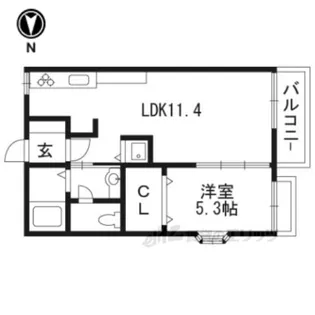 セントラルヴィレッジ【2階】の間取り