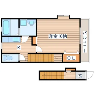 タウンホーム新田東【2階】の間取り