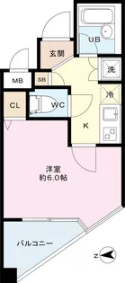 パレステュディオ立教通り【12階】の間取り
