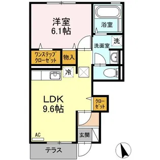 カーサデバンブ【1階】の間取り