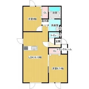 ライジングステージI【1階】の間取り