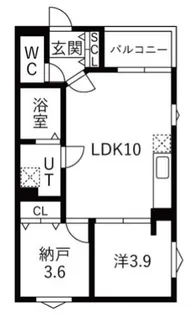 DEVELD西又兵ヱ【1階】の間取り