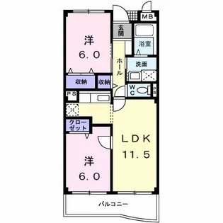 OAK ROYALI番館【1階】の間取り