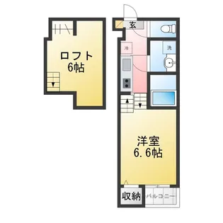Crescita六番町【2階】の間取り