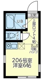 ユナイト白楽ミーシア【2階】の間取り