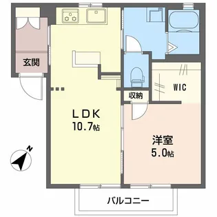 プランドールソシア【1階】の間取り
