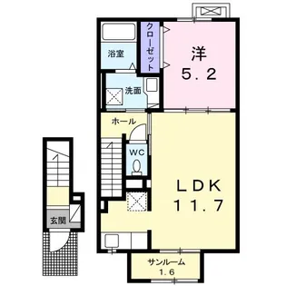 K.Mレジデンス III【2階】の間取り