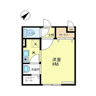 ロッシェル相模原【1階】の間取り