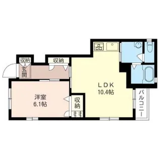 ハイム・ミキB【1階】の間取り