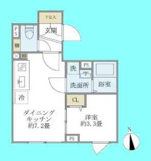 ウェルスクエア中延II【4階】の間取り