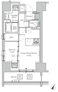 ONE ROOF RESIDENCE TAMACHI【14階】の間取り