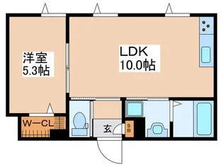 レジデンス武蔵野【1階】の間取り