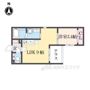 ガーデンイオリ【1階】の間取り