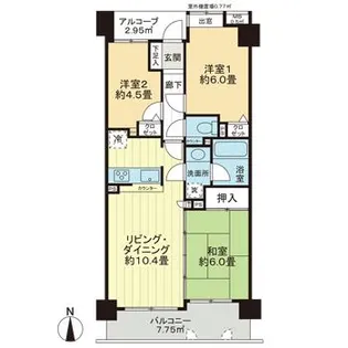 ナイスアーバン富沢【2階】の間取り