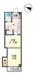 レジデンスカープ金沢【5階】の間取り
