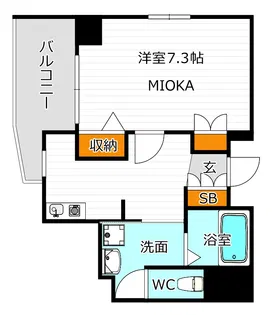 ディナスティ長居公園南【4階】の間取り