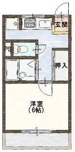 メゾンドエリジェ【1階】の間取り