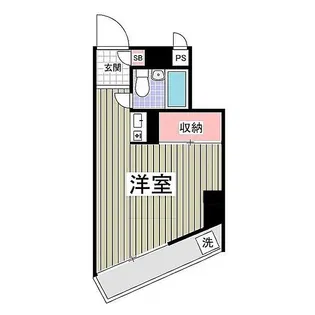ベルメゾン東寺尾【1階】の間取り