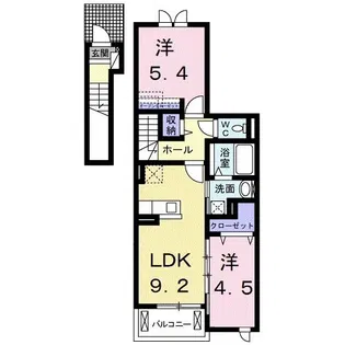 プラスワン神明 A【2階】の間取り