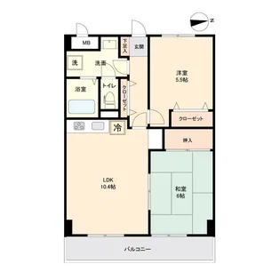 マンション白陽【3階】の間取り