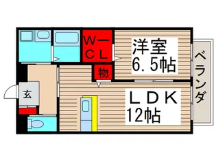 ベルウッド【1階】の間取り