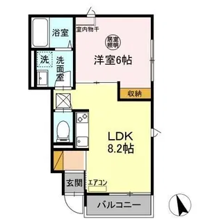 DCR並木町【1階】の間取り