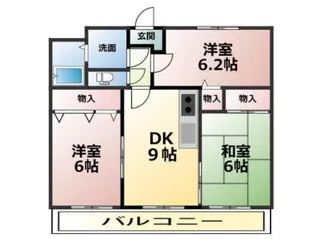 ユーミーみなら【2階】の間取り
