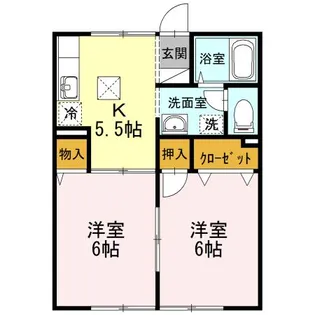 メゾンソレイユ【1階】の間取り