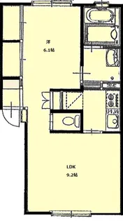 レジーナB【1階】の間取り