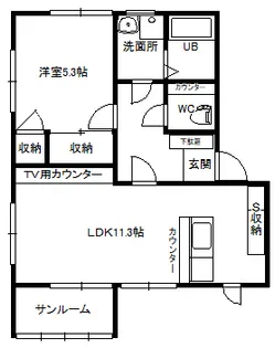 DAIE HILLS 五番街F【2階】の間取り