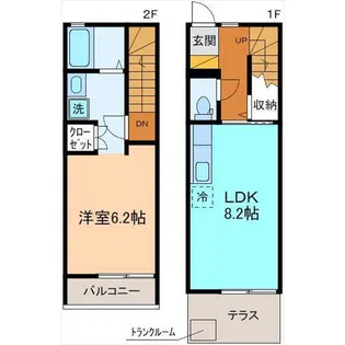 ミラン【1階】の間取り