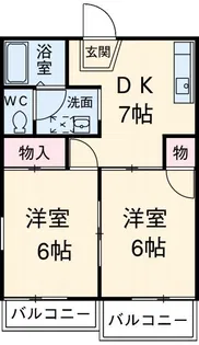 コーポラスII【2階】の間取り