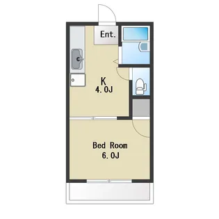 タウンハウスツクモ【2階】の間取り