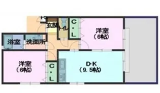 フォレスターリジェール【1階】の間取り