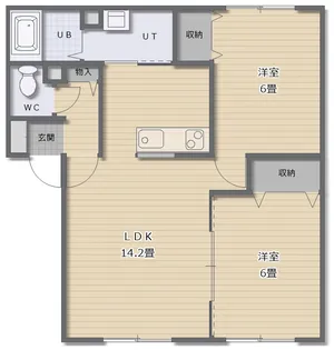 セジュールウィルモア西沢II【2階】の間取り