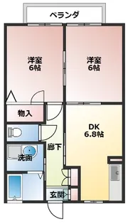 シャーメゾンタウン南中里A【1階】の間取り