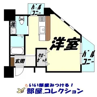 旦過タカヤコーポレーションビル【5階】の間取り