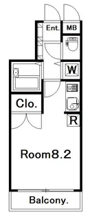 1Rの間取り画像