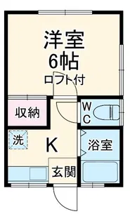ハイツ片野【2階】の間取り