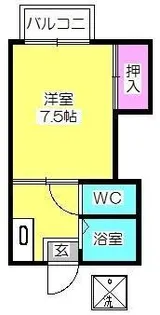 アートイン ウエストハウス【2階】の間取り