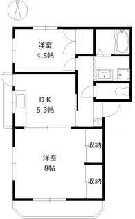 トリオハウス【2階】の間取り