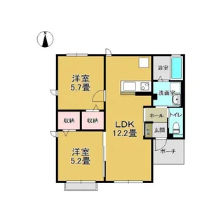 アリエッタ【1階】の間取り