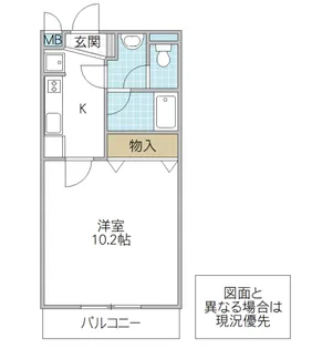 フォーライフヴィラ五軒町【4階】の間取り