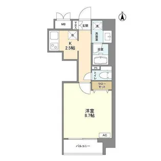 東京都港区南青山2【マンション】の間取り