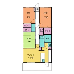 シャトレ愛松大垣II【4階】の間取り