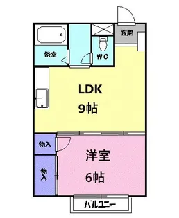 エリール千野根【2階】の間取り